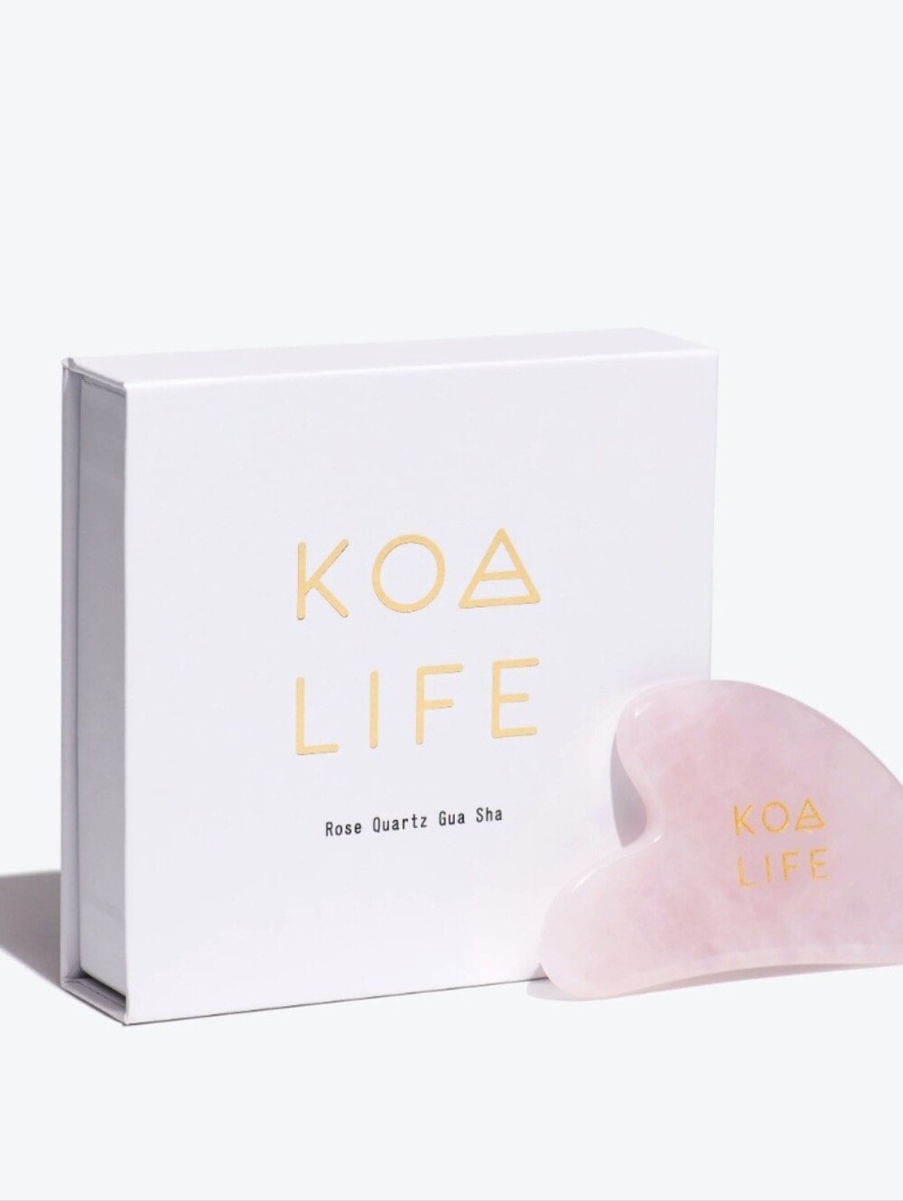 Rose Quartz Gua Sha - Pink Facial Massage Tool